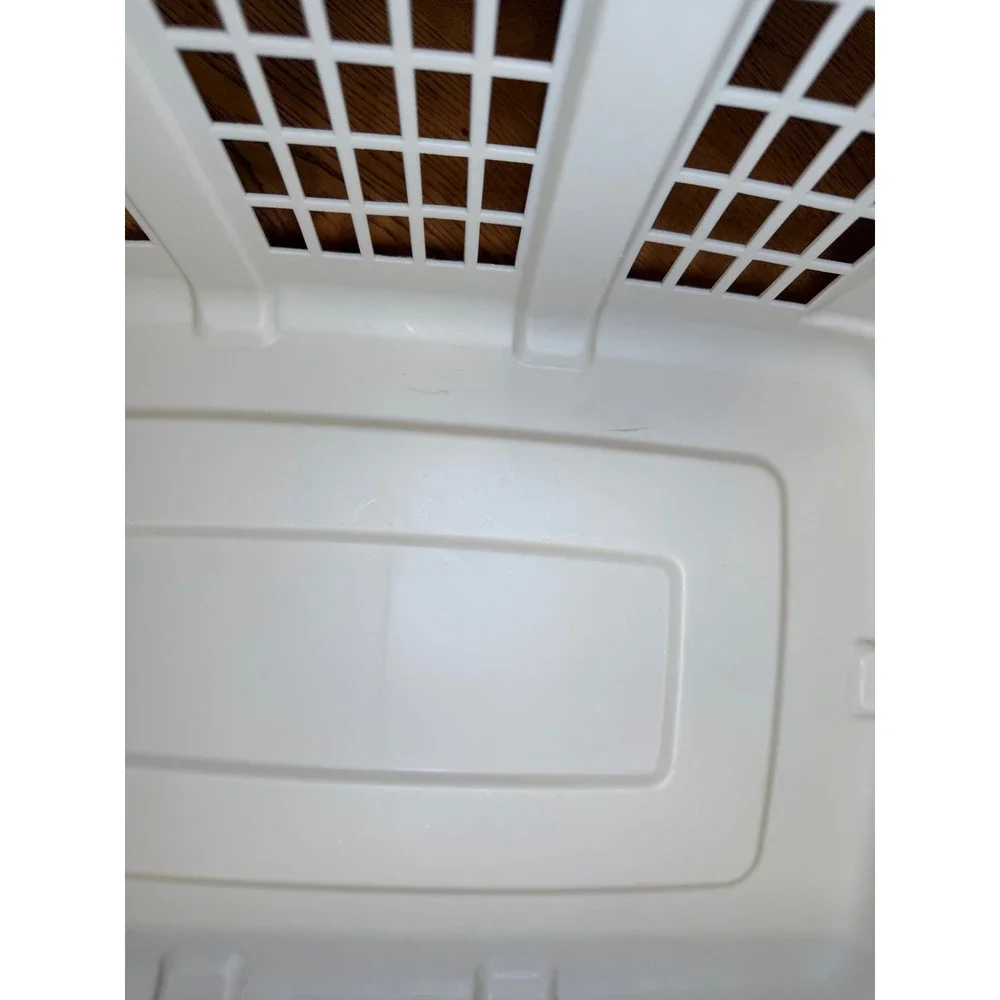 Vintage‎ Rubbermaid Almond Laundry Basket Model 2854 USA Made Neutral Minimalist